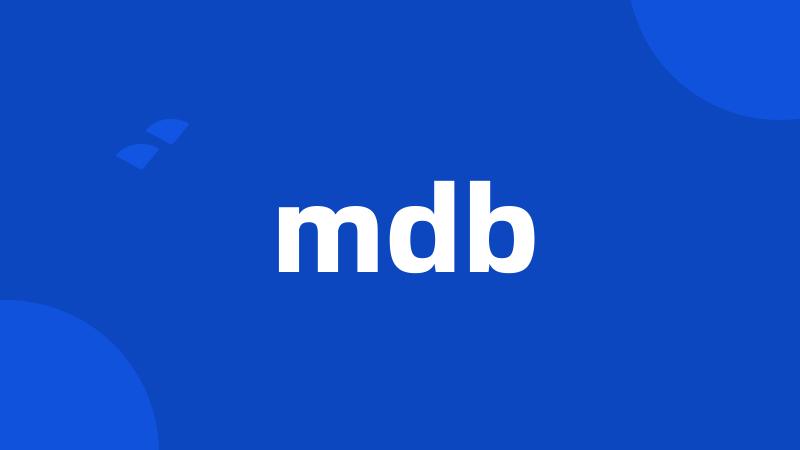 mdb