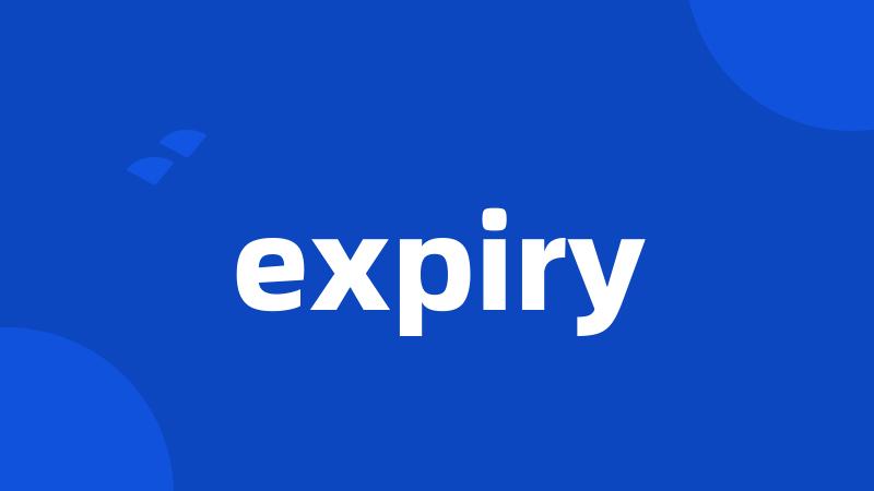 expiry