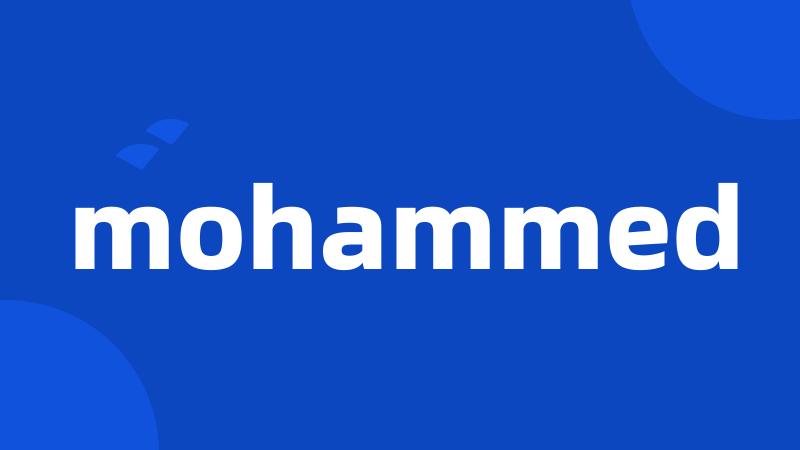 mohammed