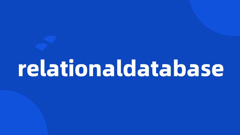 relationaldatabase