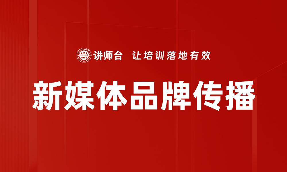 文章新媒体品牌传播的策略与实践解析的缩略图