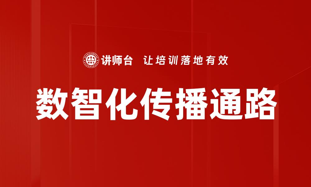 数智化传播通路