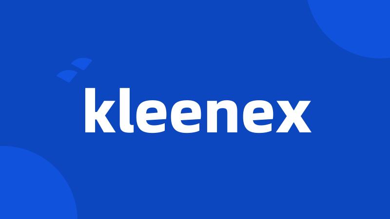 kleenex