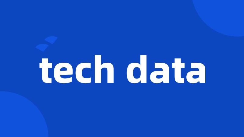 tech data