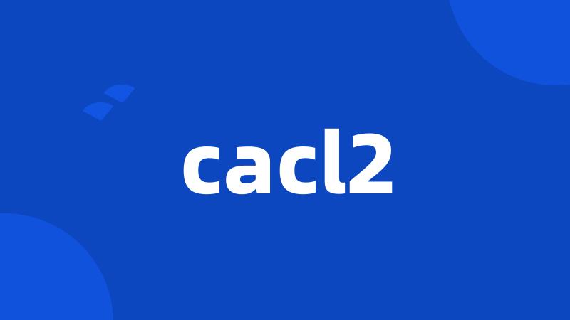 cacl2
