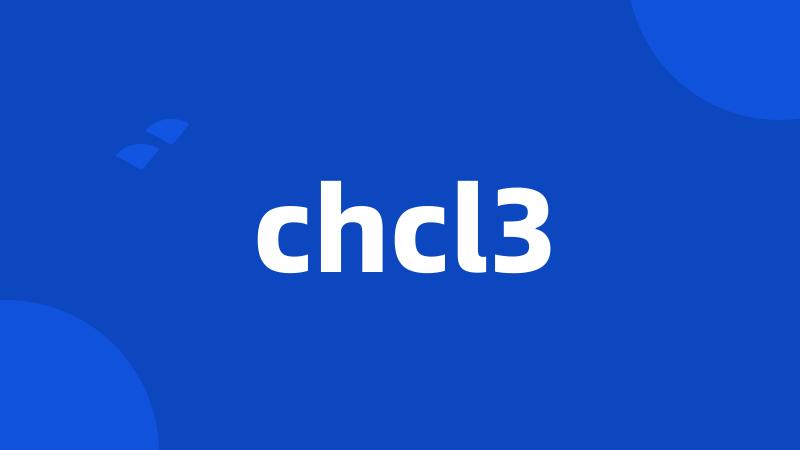 chcl3