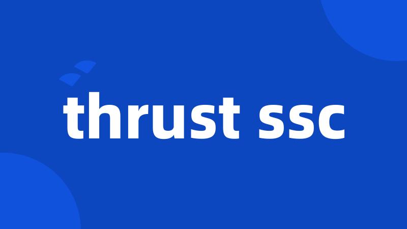 thrust ssc