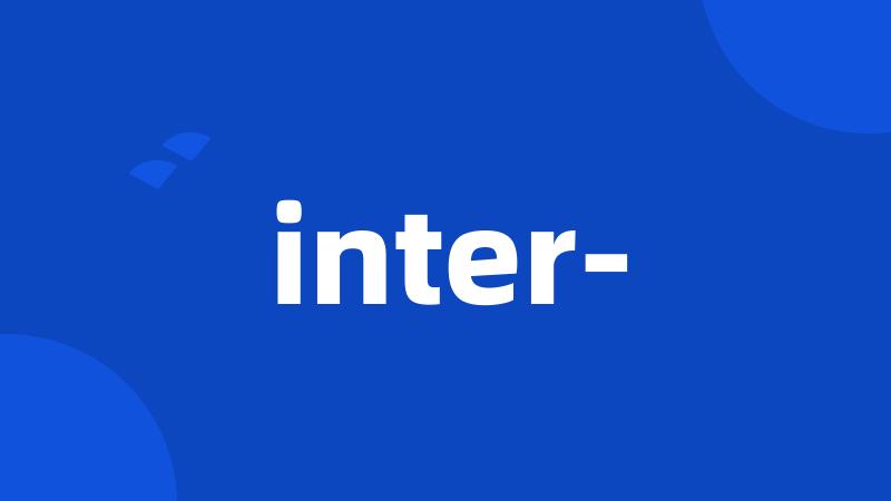 inter-