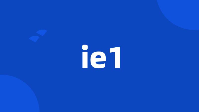 ie1