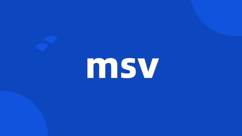 msv