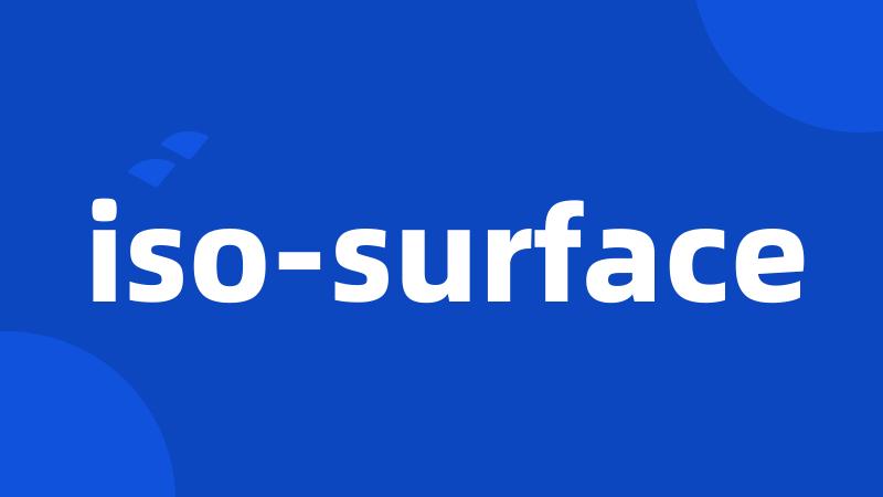 iso-surface