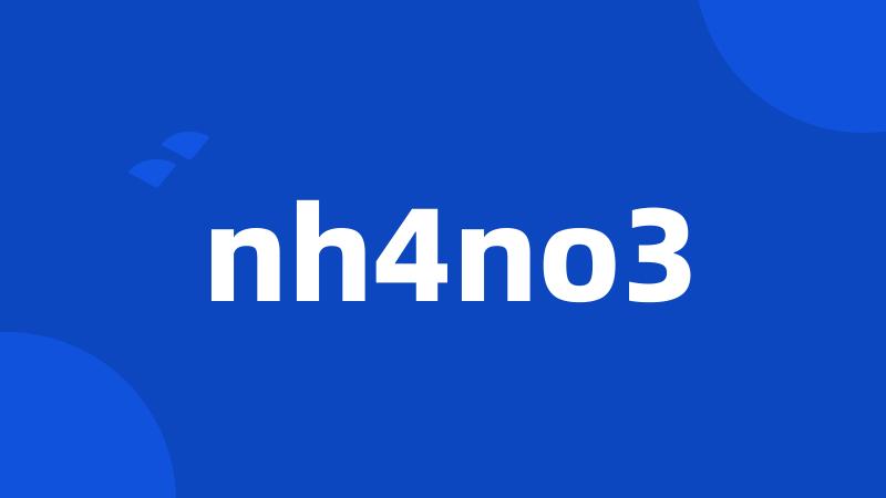 nh4no3