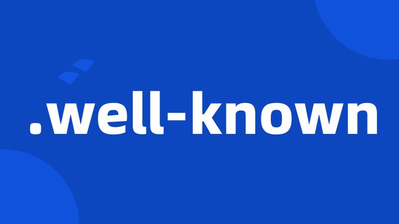 .well-known