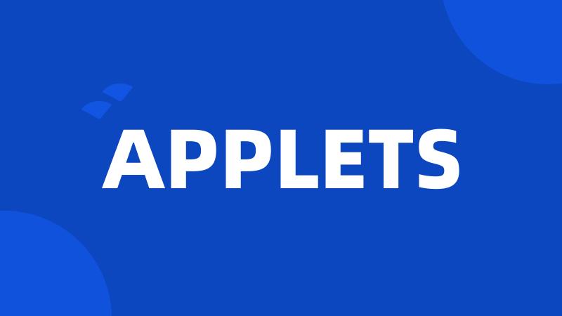 APPLETS