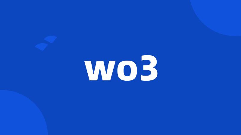 wo3