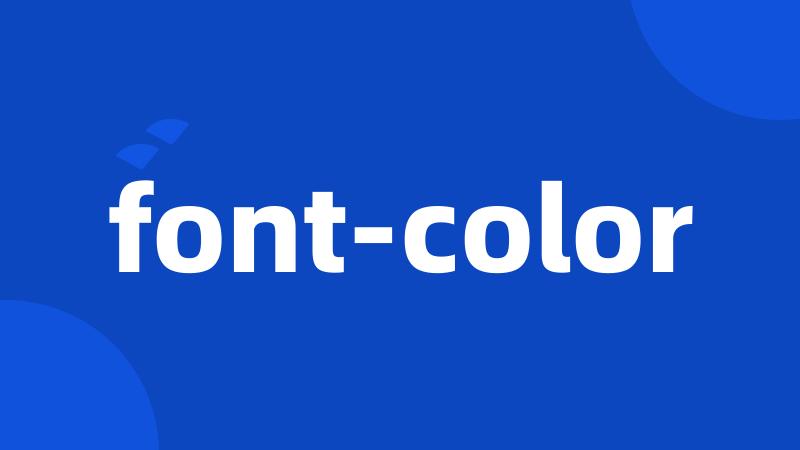 font-color