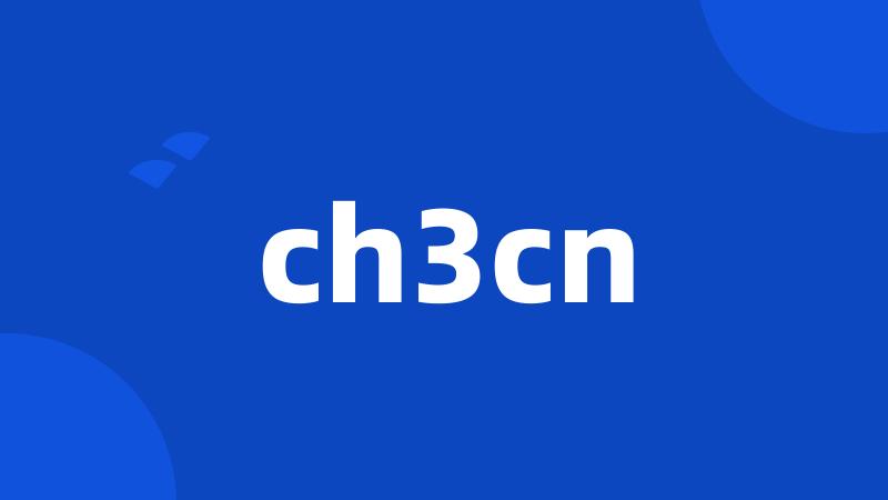 ch3cn