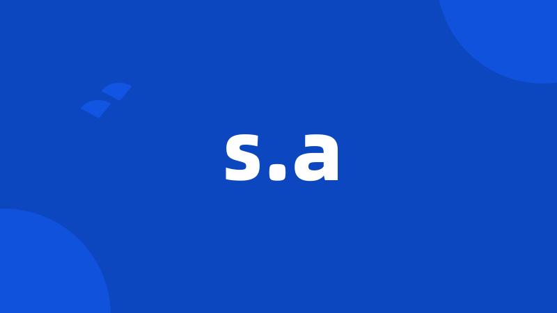 s.a