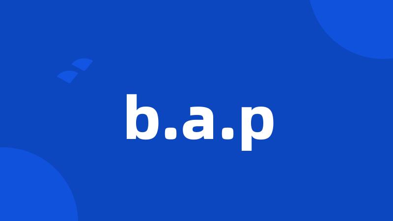 b.a.p