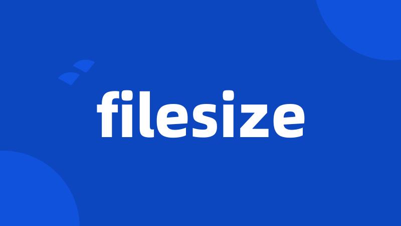 filesize
