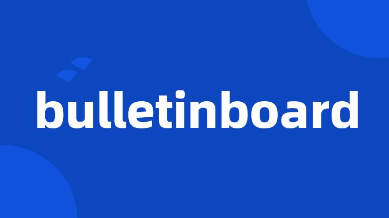 bulletinboard