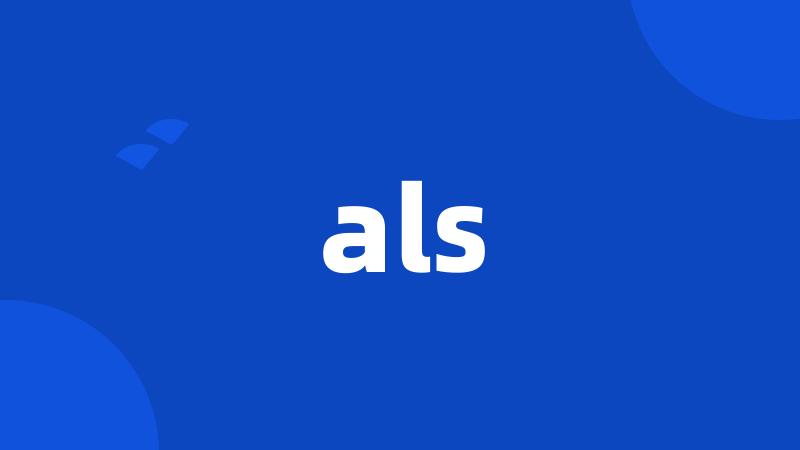 als