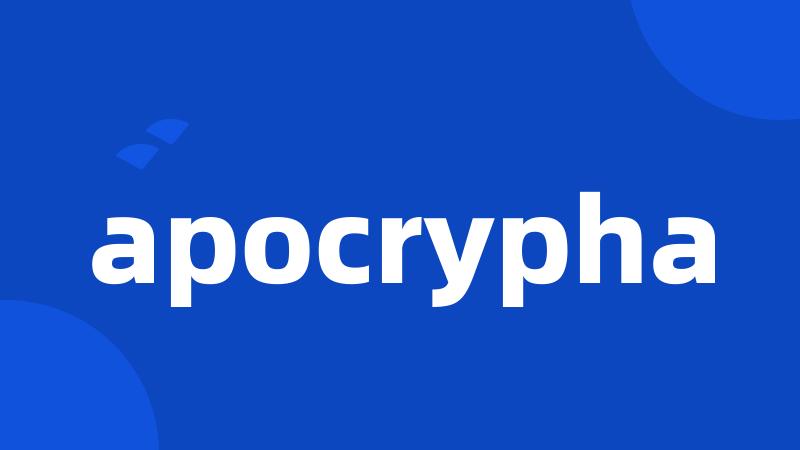 apocrypha