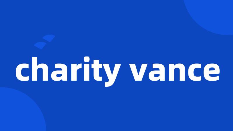 charity vance