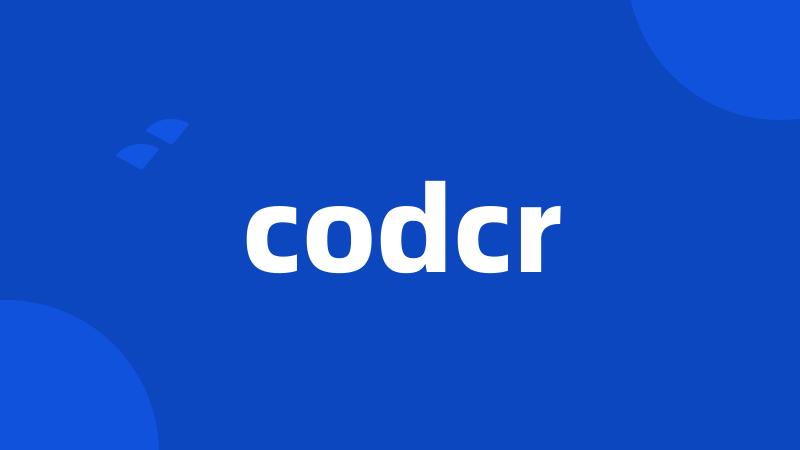 codcr