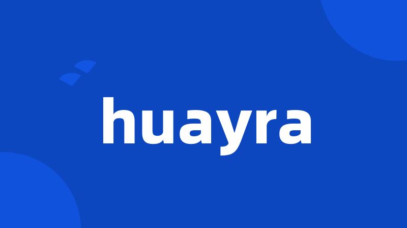 huayra