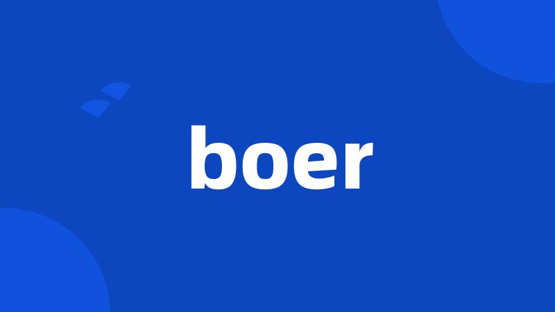 boer