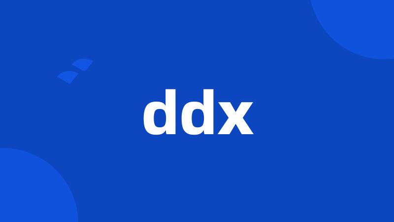 ddx