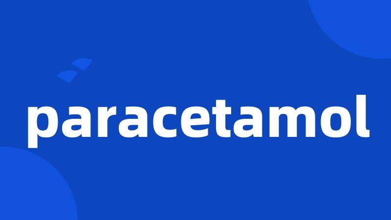 paracetamol