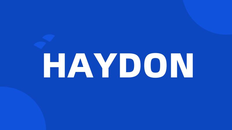 HAYDON