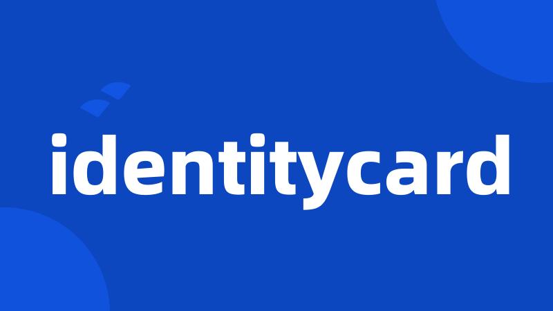 identitycard