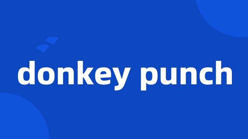 donkey punch