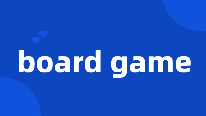 board game