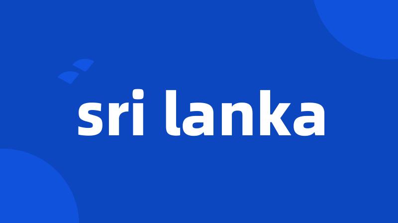 sri lanka