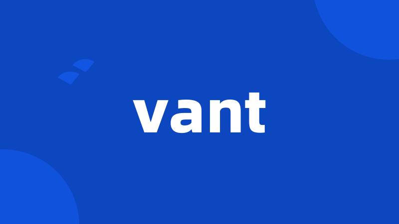 vant