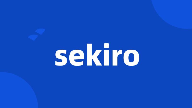 sekiro