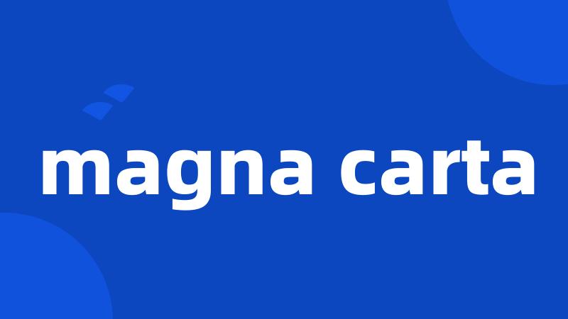 magna carta