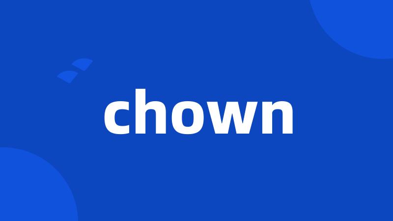 chown