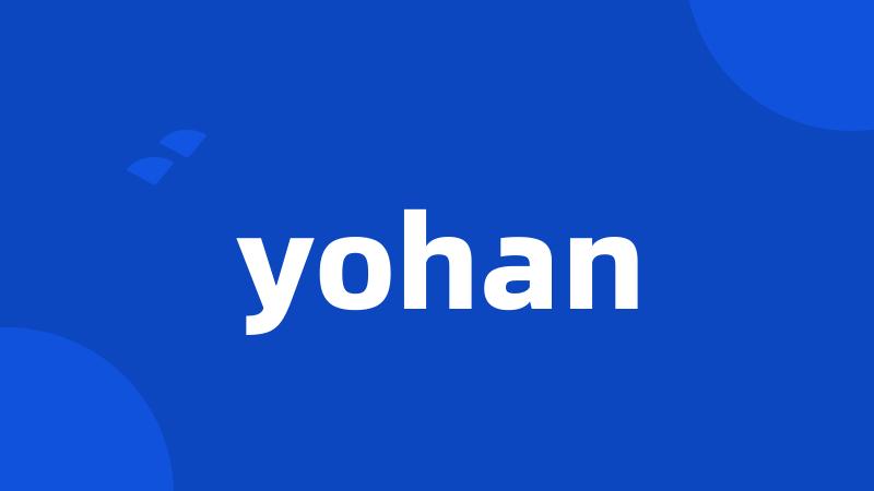 yohan
