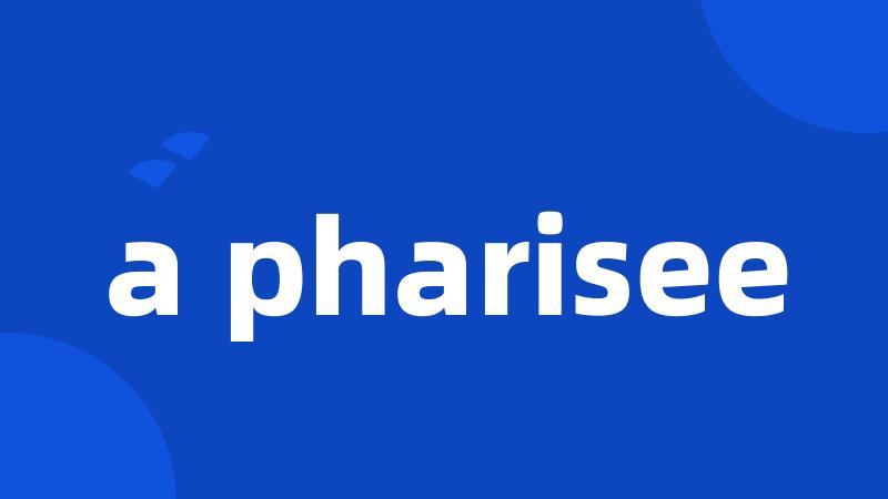a pharisee
