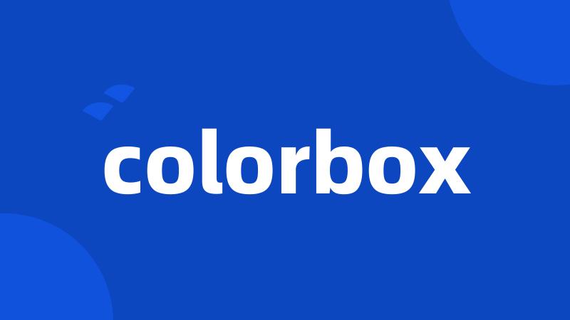 colorbox