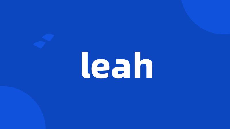 leah