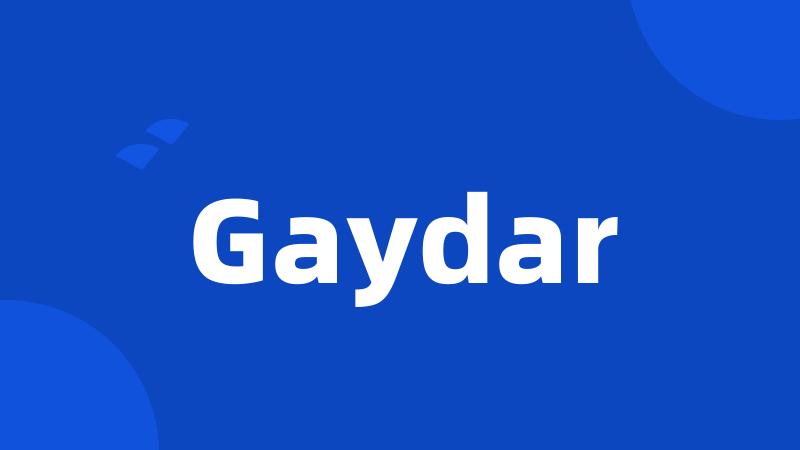 Gaydar