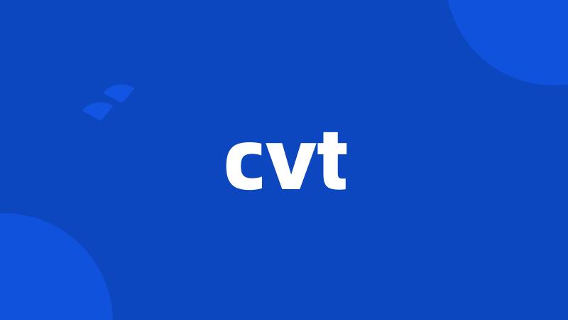 cvt