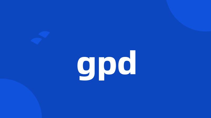 gpd