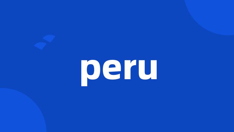 peru